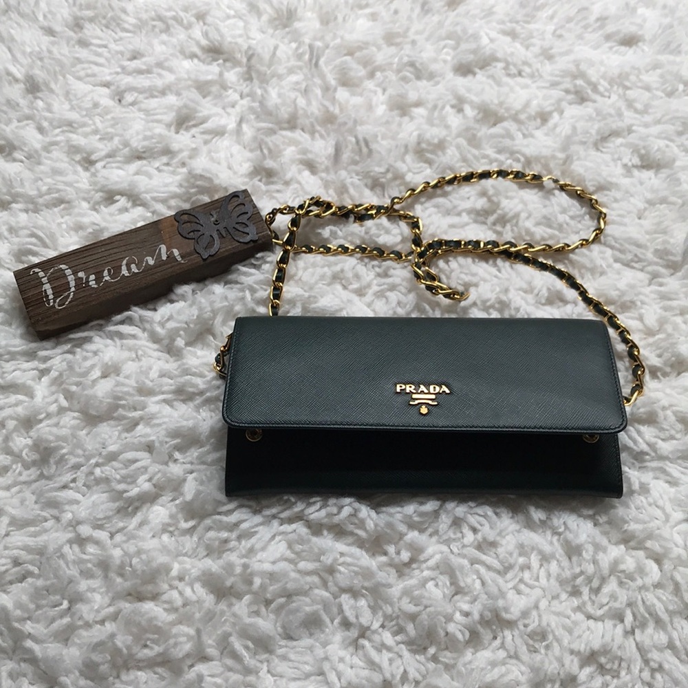 SOLD! πPrada Convertible Clutch Crossbody π - Picture 1 of 8